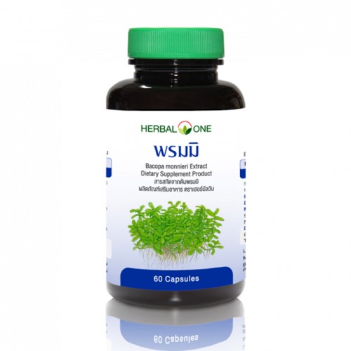 Экстракт Бакопа Монье (Брахми) для защиты от Альцгеймера (Herbal One), 60 капсул